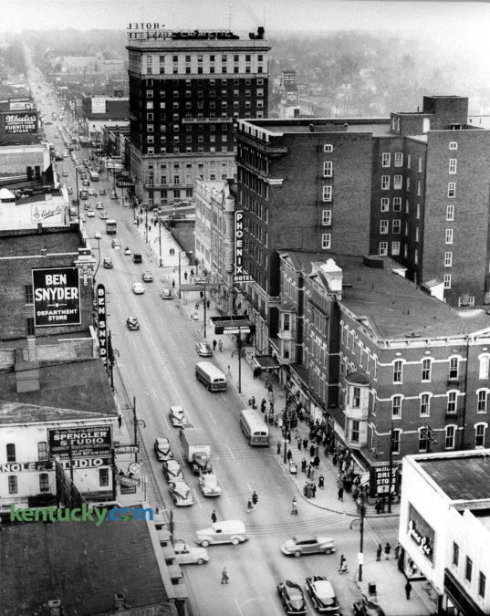 Main Street, downtown Lexington, 1949 | Kentucky Photo Archive