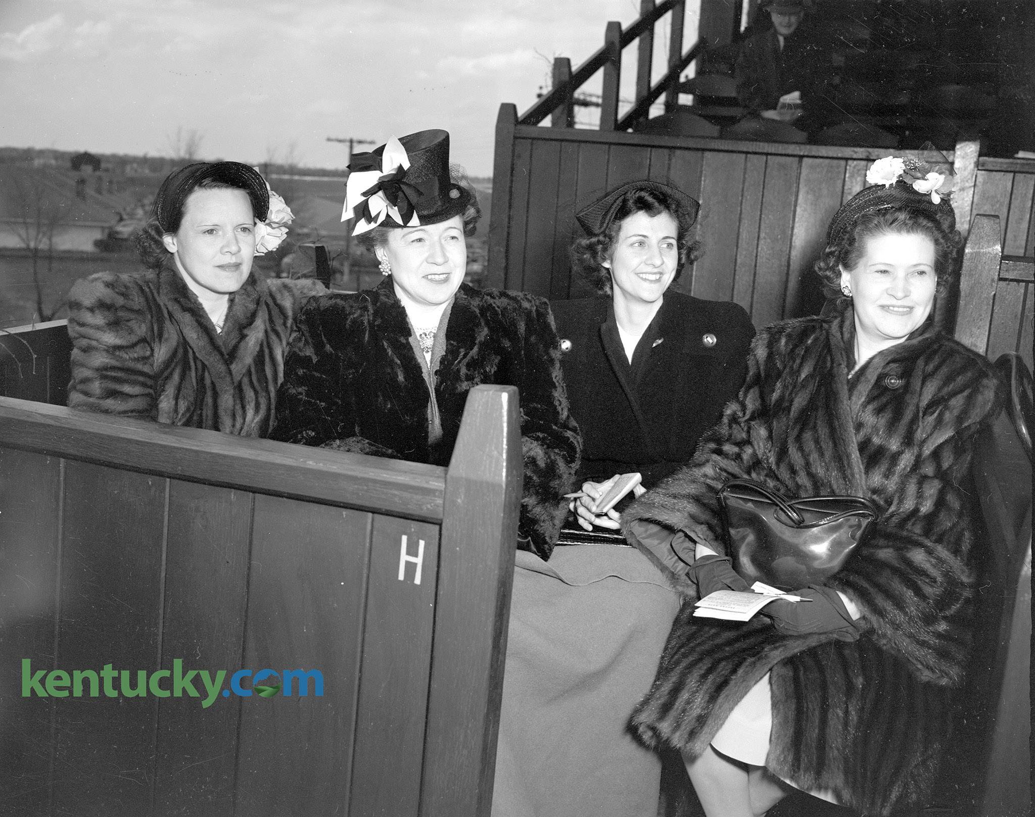 Keeneland box seats, 1947 Kentucky Photo Archive